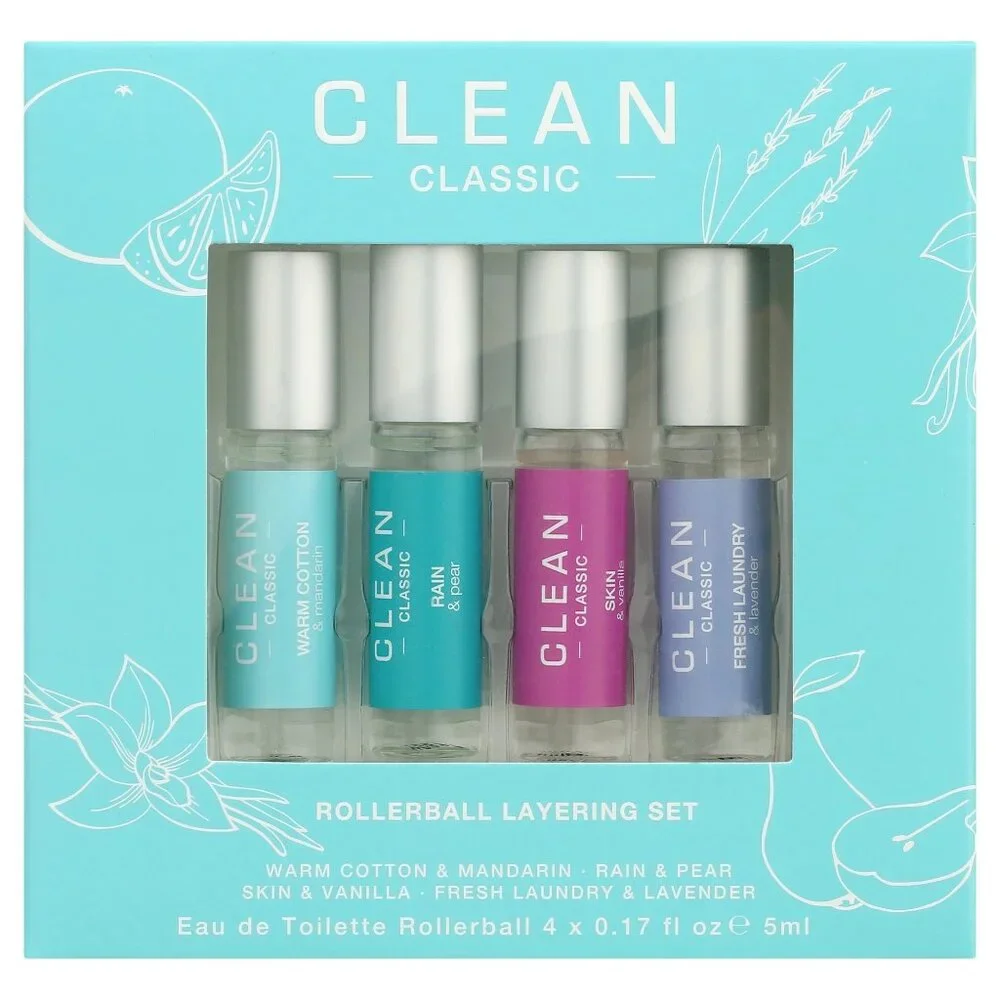 Clean Classic Rollerball Layering Set, Women's Gift Scent